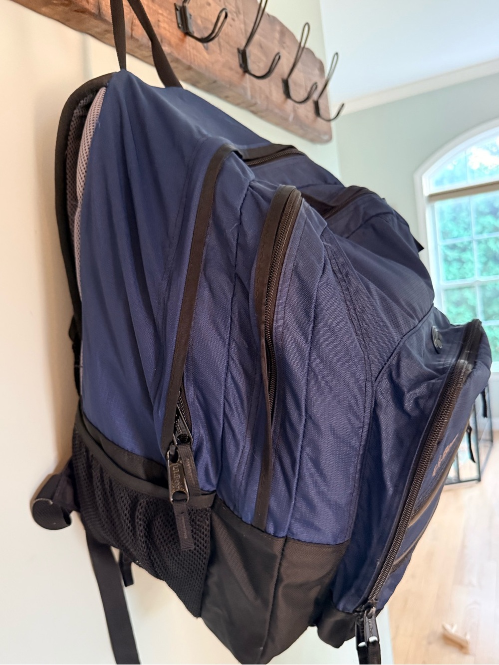 L.L.Bean Deluxe Book Pack Backpack | Navy Blue - Picture 3 of 9